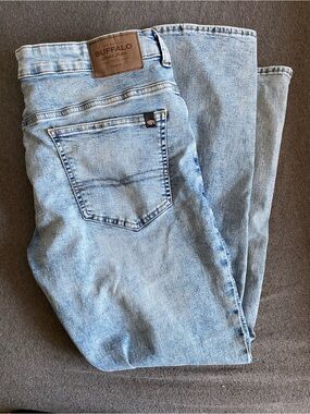 Buffalo David Bitton Light Blue Straight Men's Jeans